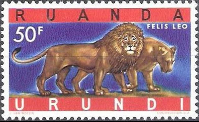 Ruanda-Urundi 1959 Definitive Issues - Animals 50F.jpg
