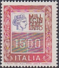 Italy 1978 - 1979 Definitives - High Values 1500L.jpg