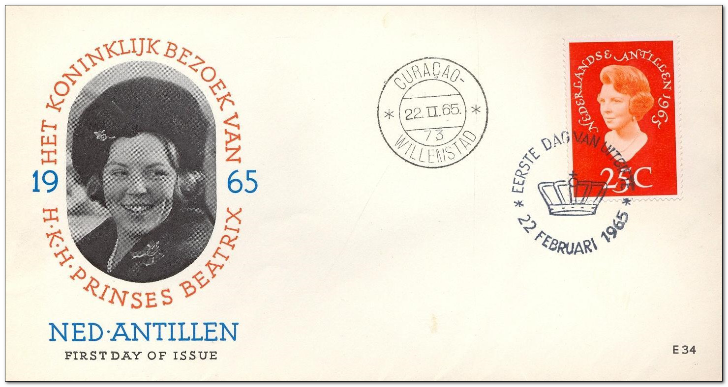 Netherlands Antilles 1965 Royal Visit fdc.jpg