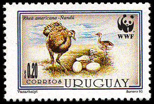 Uruguay 1998 Rhea Americana WWF a.jpg