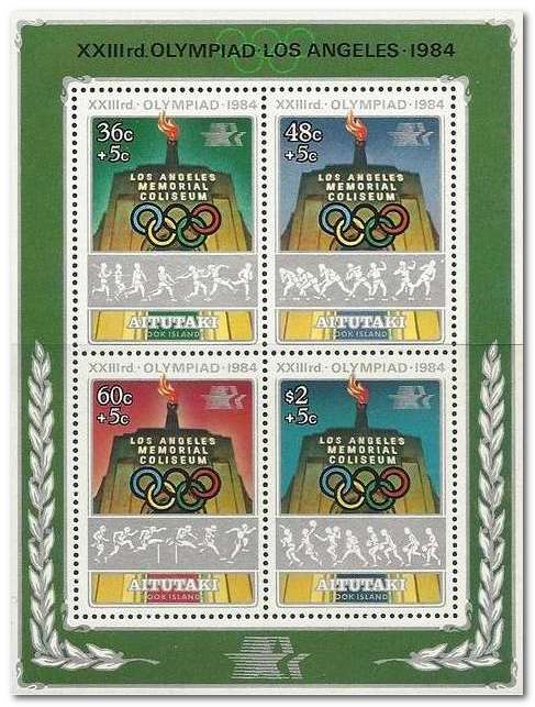 Aitutaki 1984 Olympic Games - Los Angeles ms.jpg