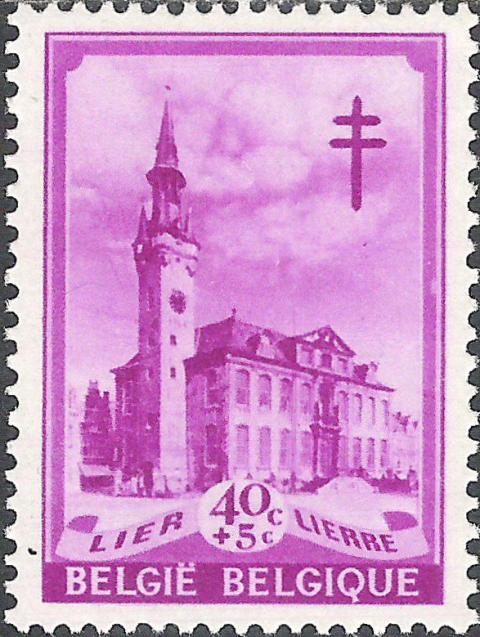 Belgium 1939 Anti Tuberculosis - Belfries 40c+5c.jpg