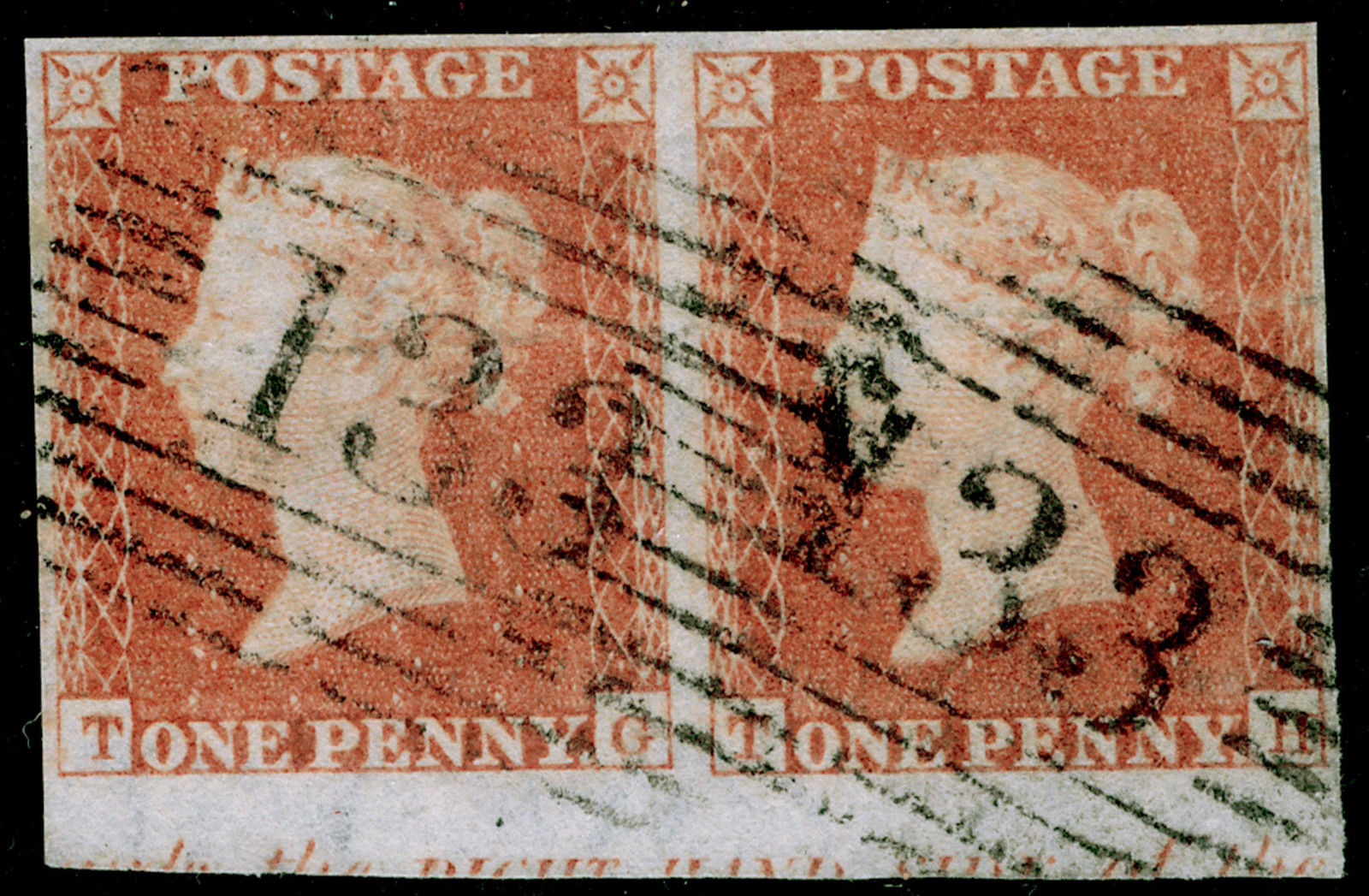 GB 1d Red Plate 172 TGTH.jpg