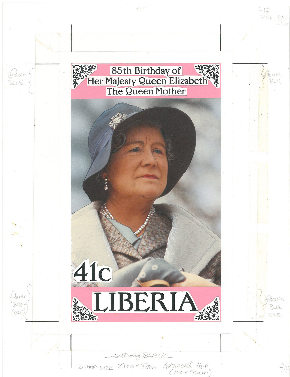 Liberia 1985 Queen Mother, 85th Birthday a4.jpg