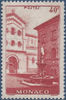 Monaco 1939 - 1946 Definitives - Landscapes 40c.jpg