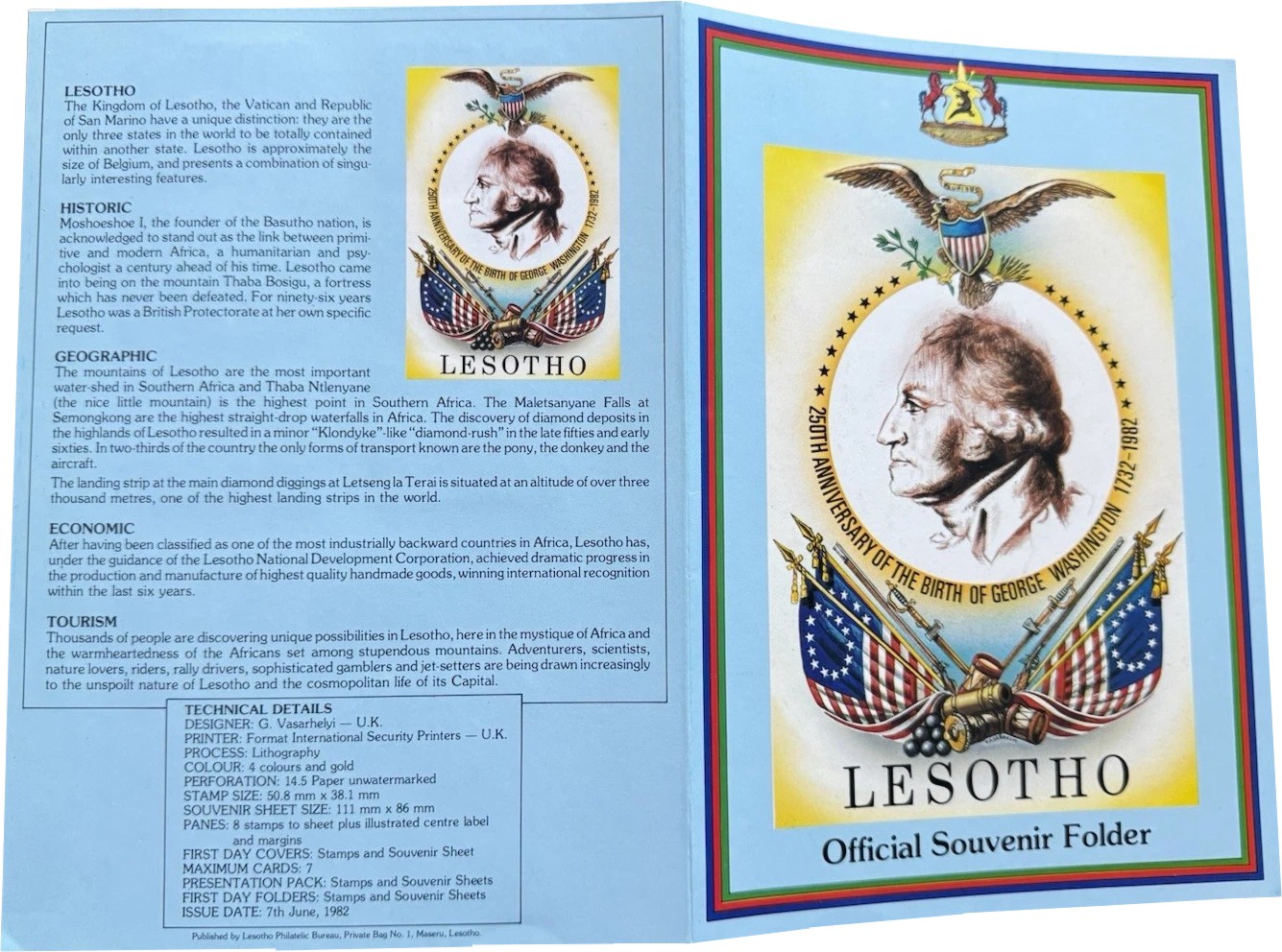 Lesotho 1982 George Washington - 250th Birth Anniversary a2.jpg