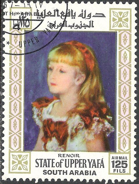 Upper Yafa 1967 Airmail - UNICEF, 20th Anniversary - Paintings 125f.jpg