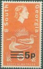 South Georgia 1971 Fauna - Issues of 1963 Surcharged 5p on 6d.jpg