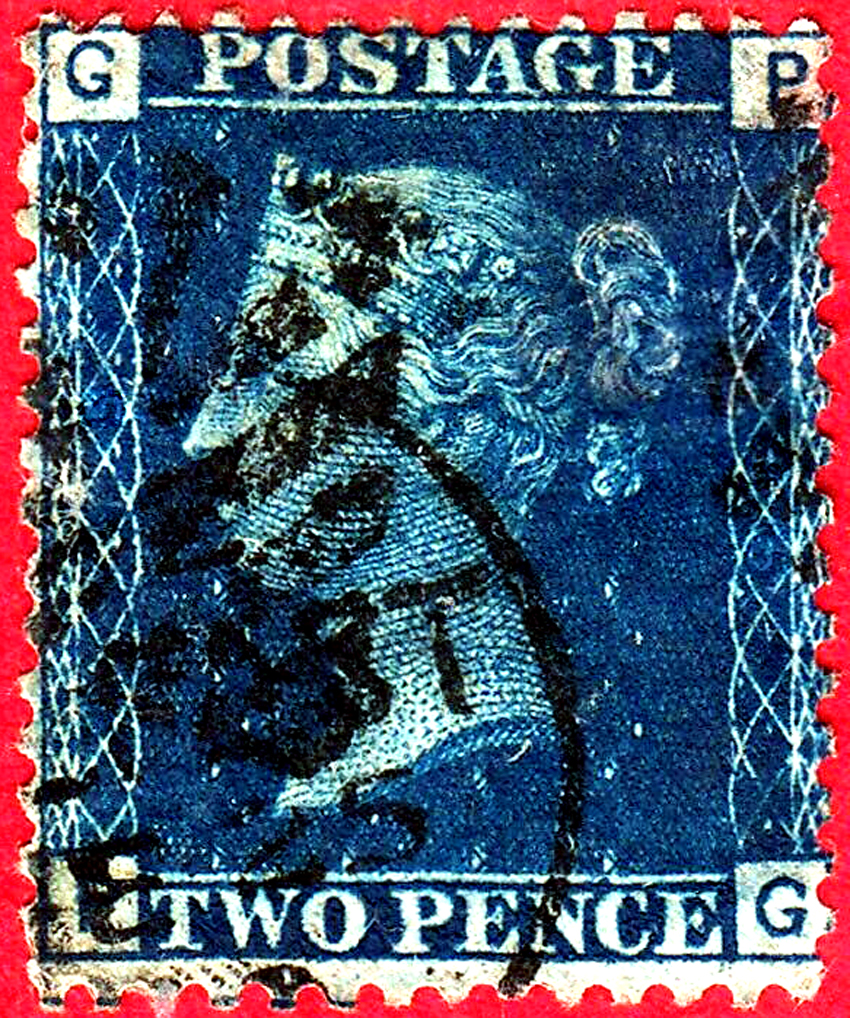 GB 1869 2d Blue Plate 15 Thin lines PG.jpg