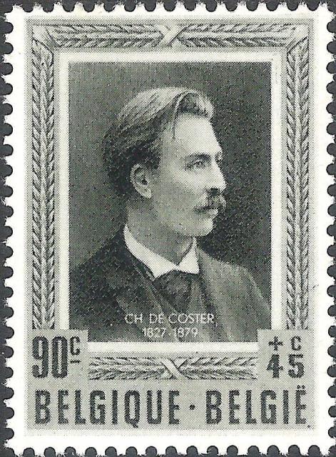 Belgium 1952 Culture Fund - Belgian Writers 90c+45c.jpg