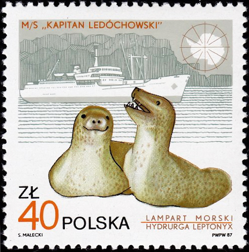 Poland 1987 The 10th Anniversary of the Polish Arctic Research Base "Henryk Arctowski" 40zl.jpg