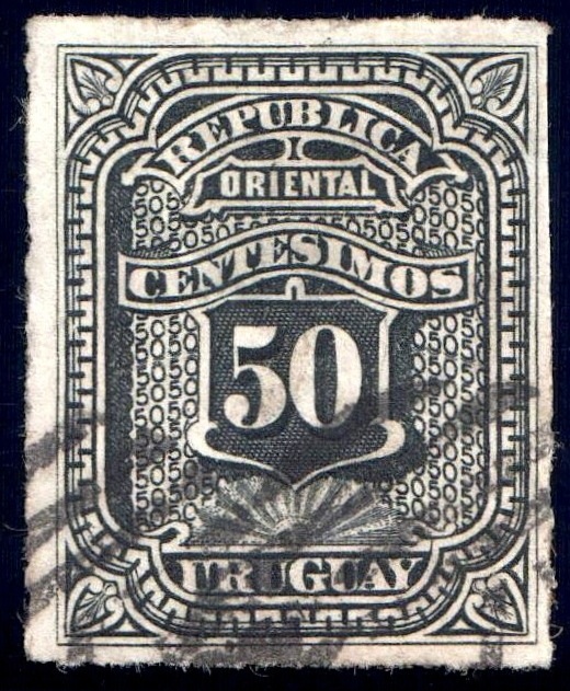 Uruguay 1877 Numerals 50c.jpg