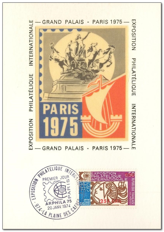 France 1974 Arphila International Stamp Exhibition fdc.jpg