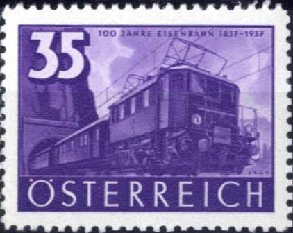 Österreih 1937 100 Jahre österreichische Eisenbahn P-3-Mi-648.jpg