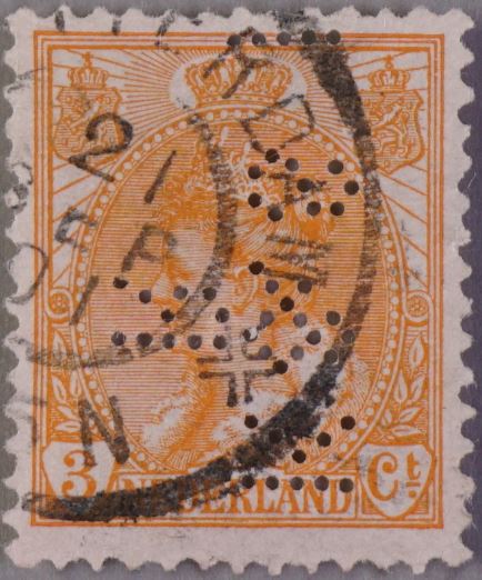Netherlands Perfins K&SR front.jpg
