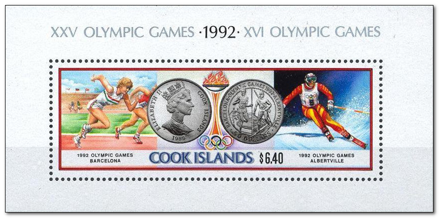 Cook Islands 1990 Olympic Games ms.jpg