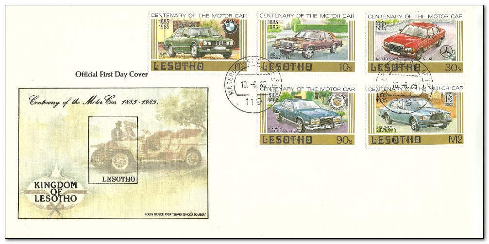 Lesotho 1985 Motoring - Century fdc.jpg