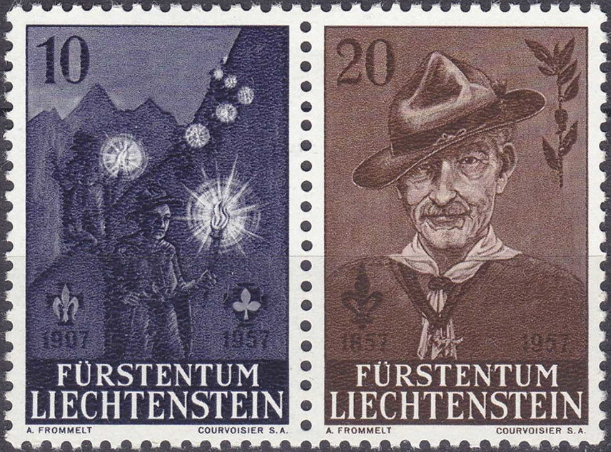 Liechtenstein 1957 50th Anniversary of Scout Movement a.jpg