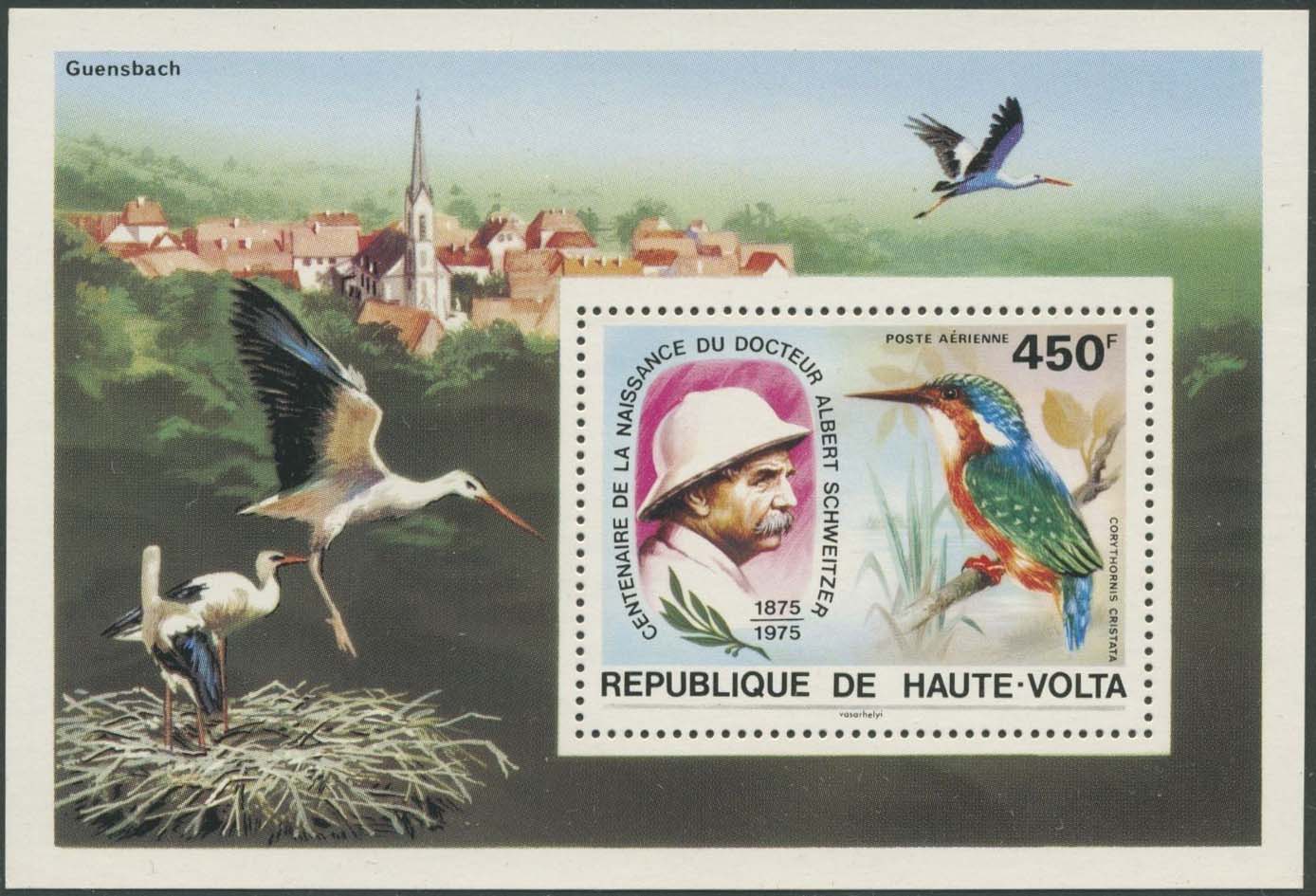 Burkina Faso 1975 Albert Schweitzer, birth centenary f.jpg