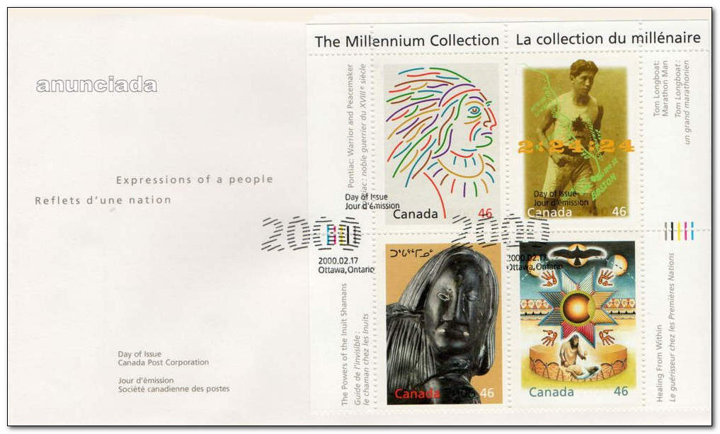 Canada 2000 Millenium Collection 3rd Issue 1fdc.jpg
