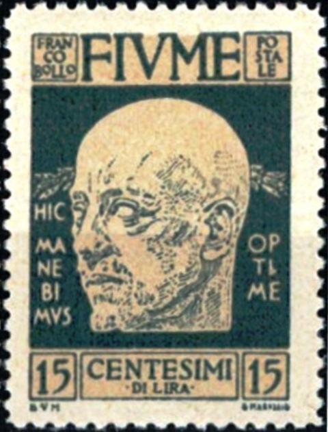 Fiume 1920 Definitives- Gabriele d'Annunzio c.jpg