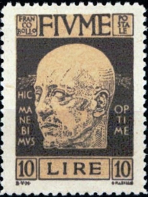 Fiume 1920 Definitives- Gabriele d'Annunzio n.jpg