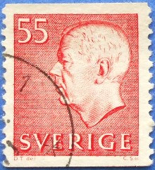 Sweden 1969-1971 Definitives - King Gustaf VI Adolf of Sweden 55ö.jpg