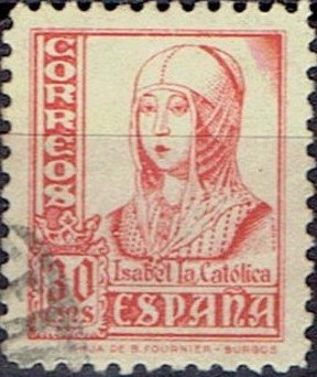 Spain 1936 -1939 Definitives - El Cid 30c.jpg