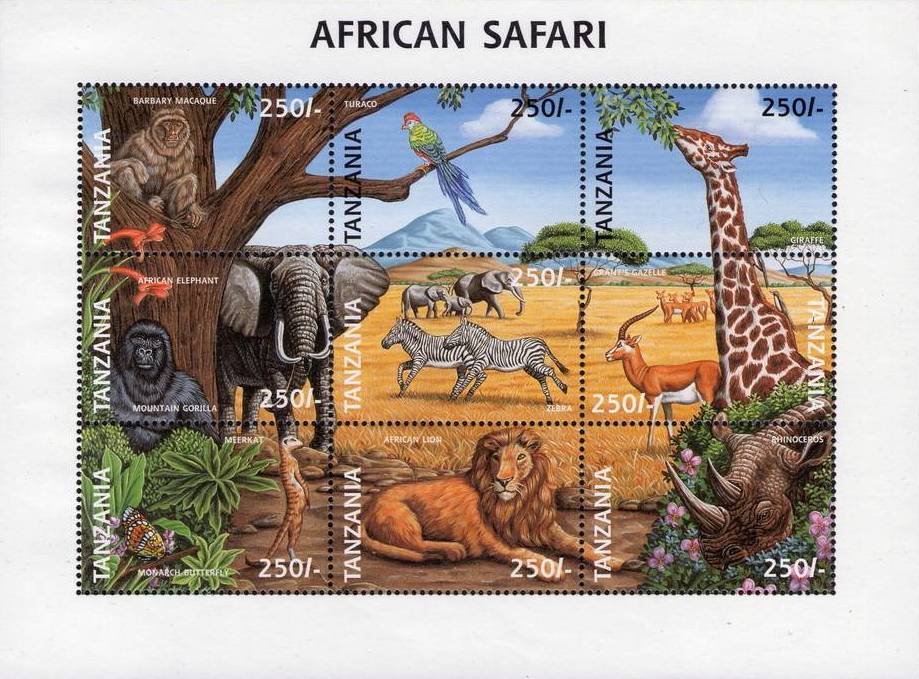 Tanzania 1997 Safari Sheet a.jpg