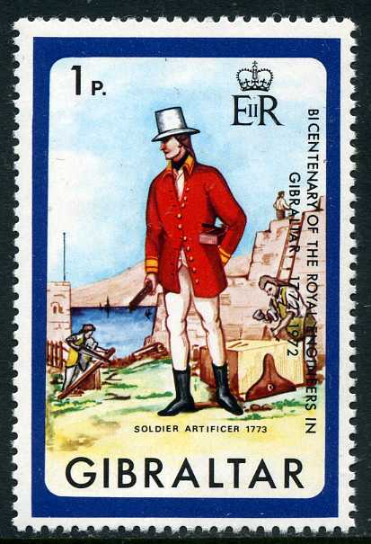 Gibraltar 1972 Royal Engineers Bicentenary a.jpg