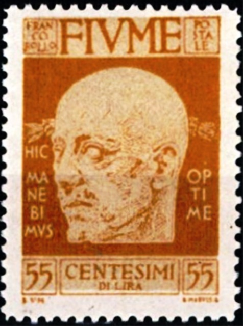 Fiume 1920 Definitives- Gabriele d'Annunzio i.jpg