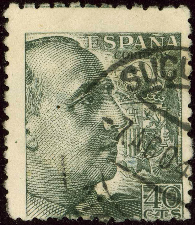 Spain 1940 General Franco no imprint 40c.jpg