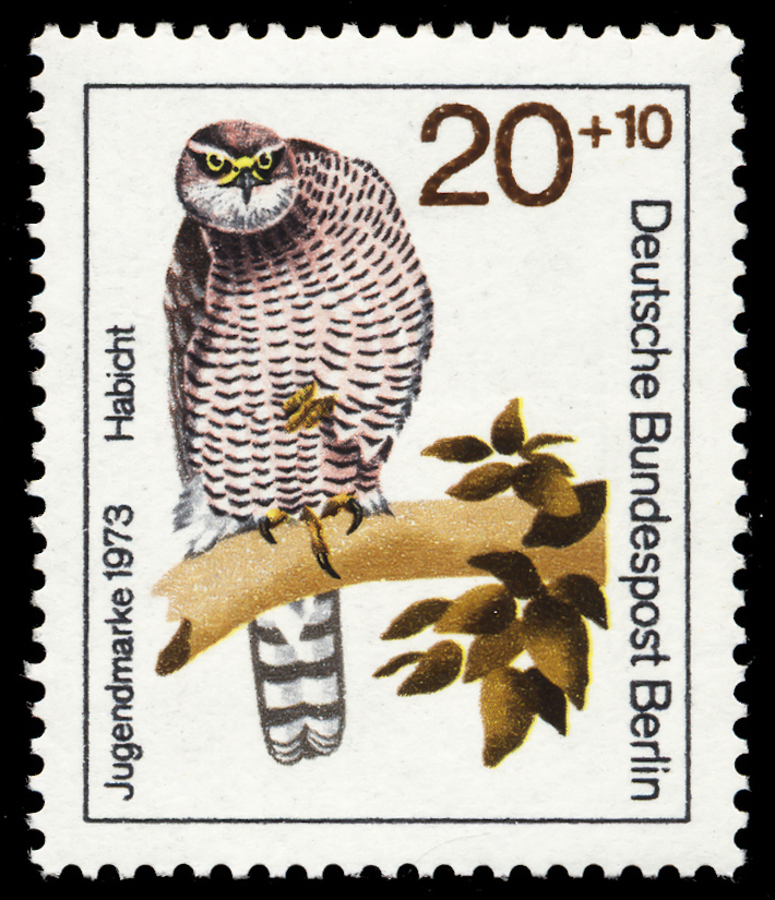 Germany-Berlin 1973 Youth Welfare - Birds of Prey 20+10.jpg