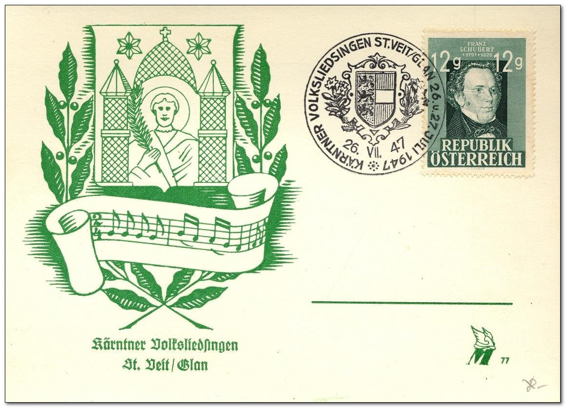 Austria 1947 Franz Schubert & Franz Grillparzer fdc.jpg