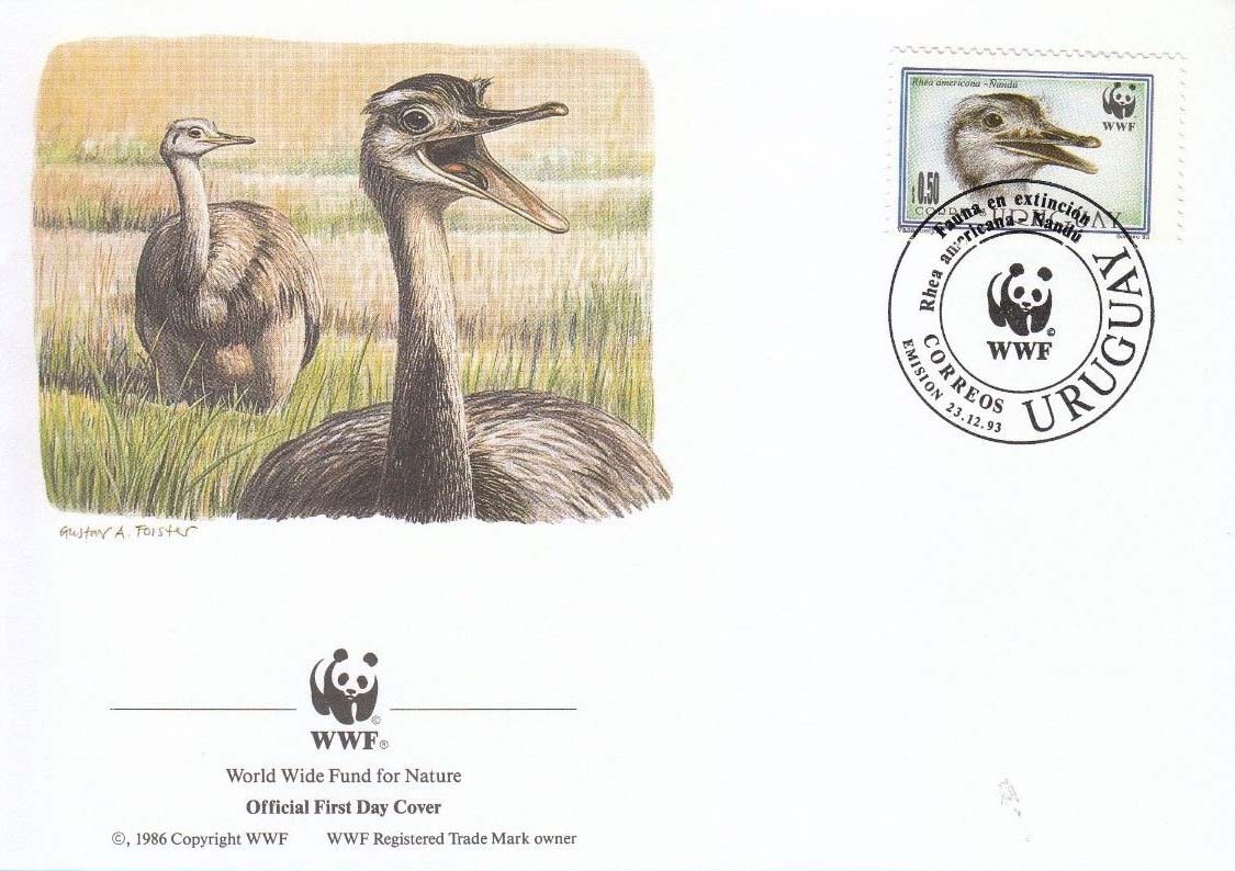 Uruguay 1998 Rhea Americana WWF c2.jpg