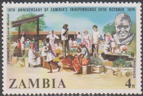 Zambia 1974 10th anniversary of indepencence b.jpg