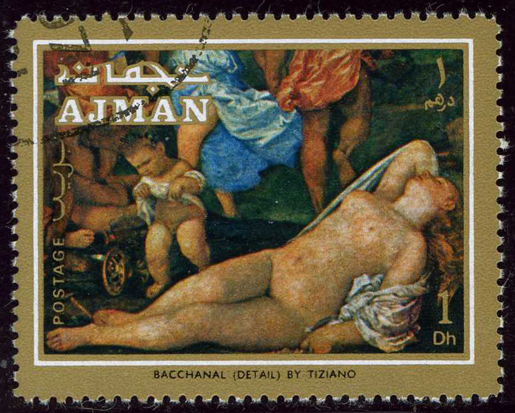 Ajman 1971 Titian paintings 1d.jpg
