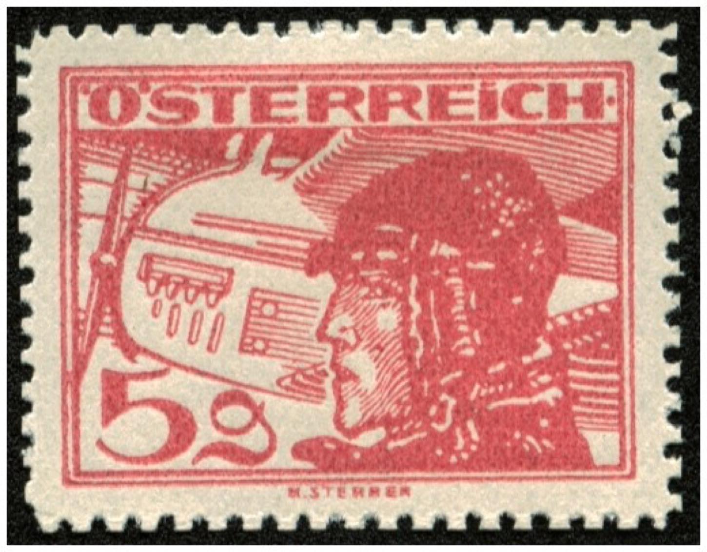 Austria 1925 Air f-Mi-469-carmine pink.jpg