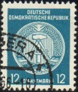 Germany-DDR 1954 Official Stamps 12pfL.jpg