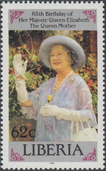 Liberia 1985 Queen Mother, 85th Birthday c.jpg