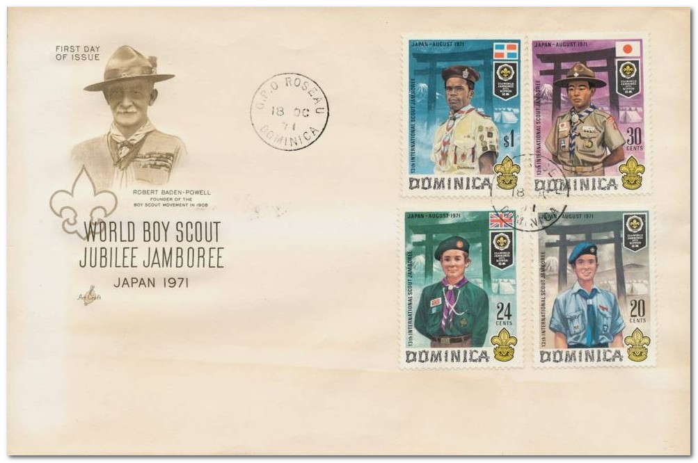 Dominica 1971 Scout Jamboree fdc .jpg