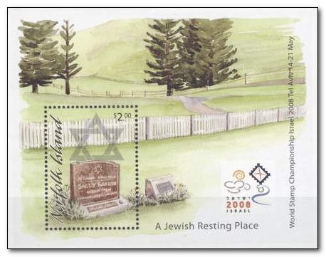 Norfolk Island 2008 Jewish Cemetery fdc.jpg