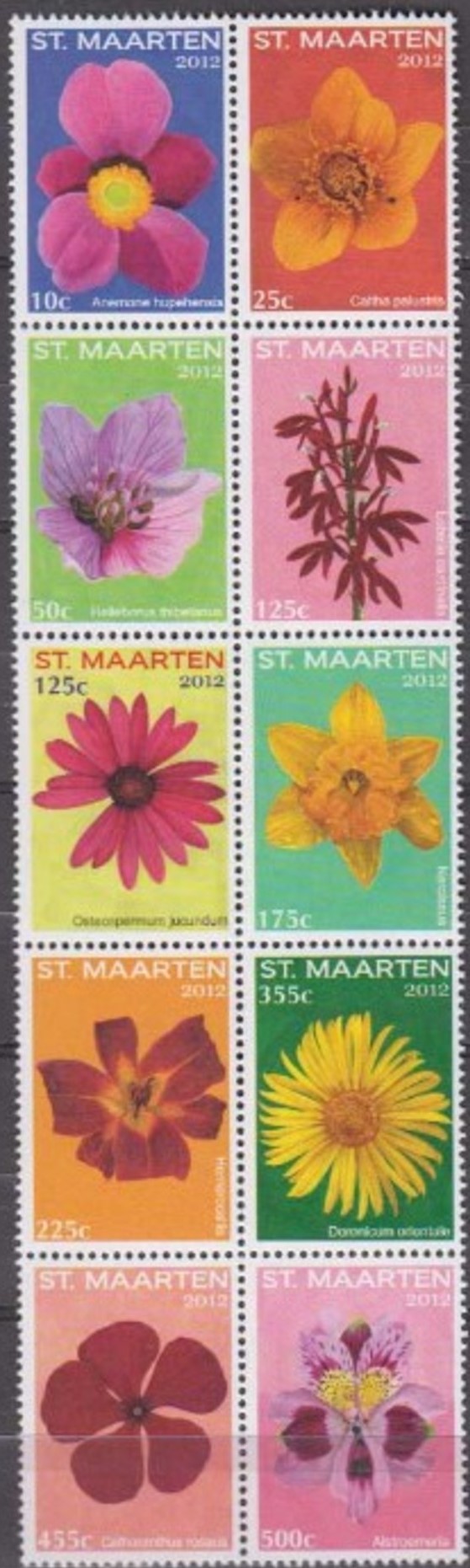 St Maarten 2012 Flowers block.jpg