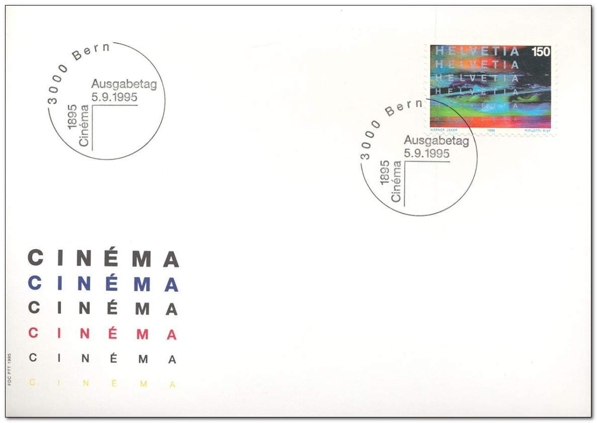 Switzerland 1995 Cinema Centenary 4fdc.jpg