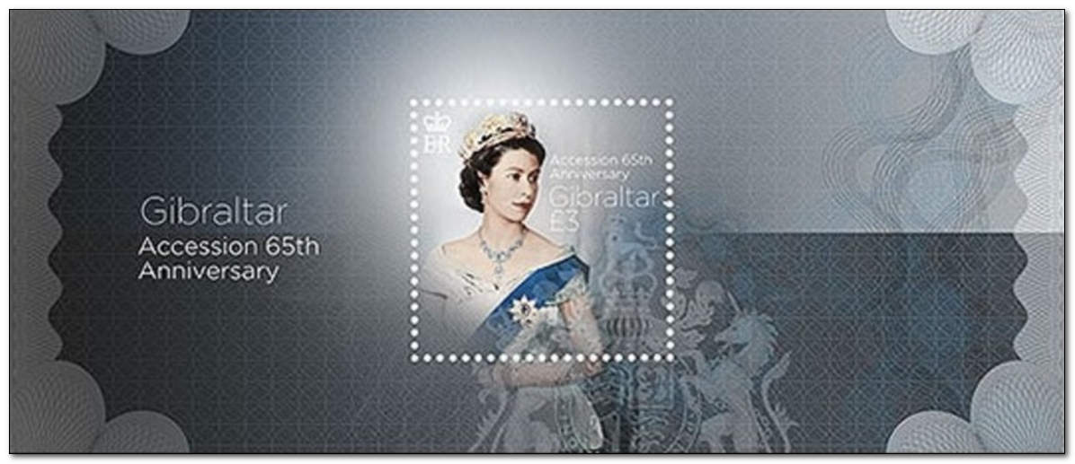 Gibraltar 2017 65th Anniversary of Queen Elizabeth II Accession sht.jpg