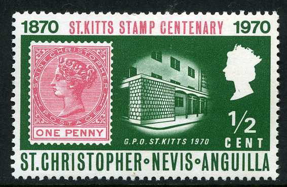 St Christopher, Nevis, Anguilla 1970 Stamp Centenary a.jpg