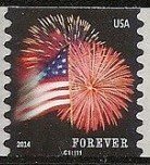 United States of America 2014 Flag and Fireworks a.jpg