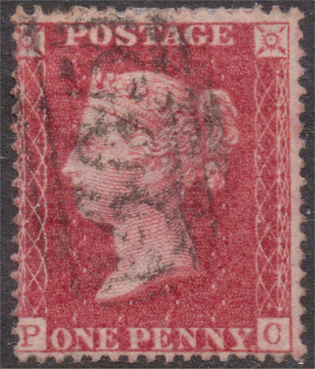 GB 1d Red Die II Plate 43 PC C11.jpg
