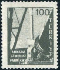 Turkey 1959 - 1960 Definitives - Industry and Technology 100k.jpg