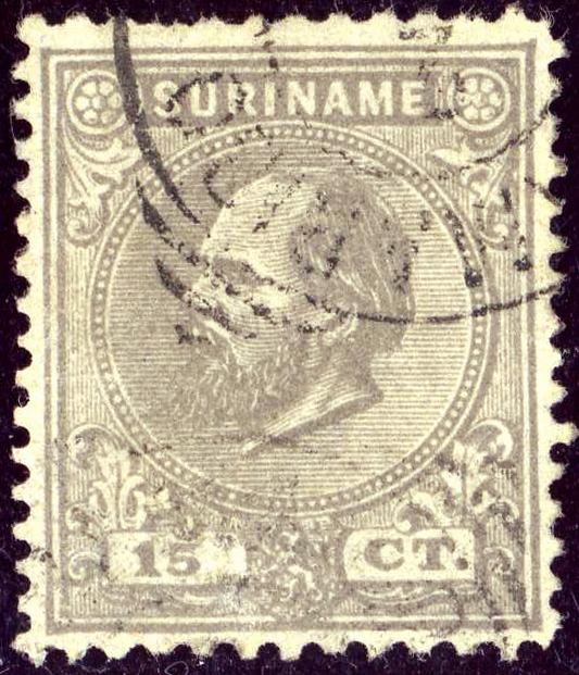 Surinam 1873 King William III G3e.jpg
